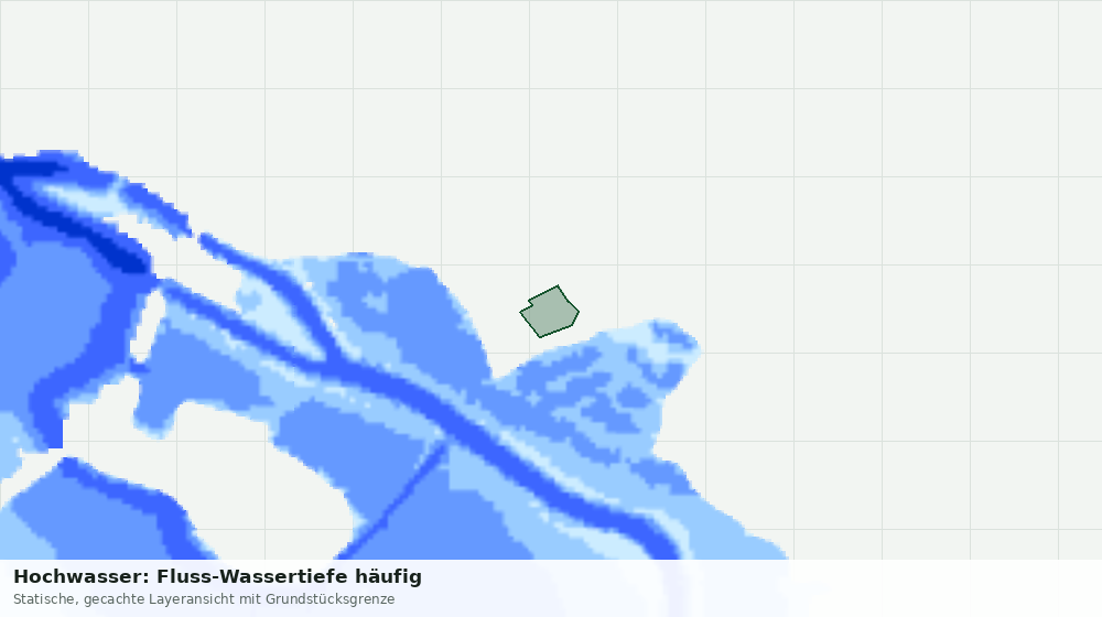 Statische Kartenansicht: Hochwasser: Fluss-Wassertiefe häufig
