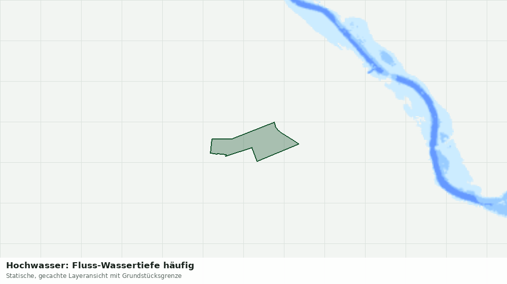 Statische Kartenansicht: Hochwasser: Fluss-Wassertiefe häufig