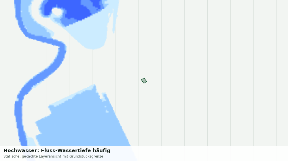 Statische Kartenansicht: Hochwasser: Fluss-Wassertiefe häufig