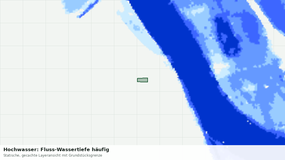 Statische Kartenansicht: Hochwasser: Fluss-Wassertiefe häufig