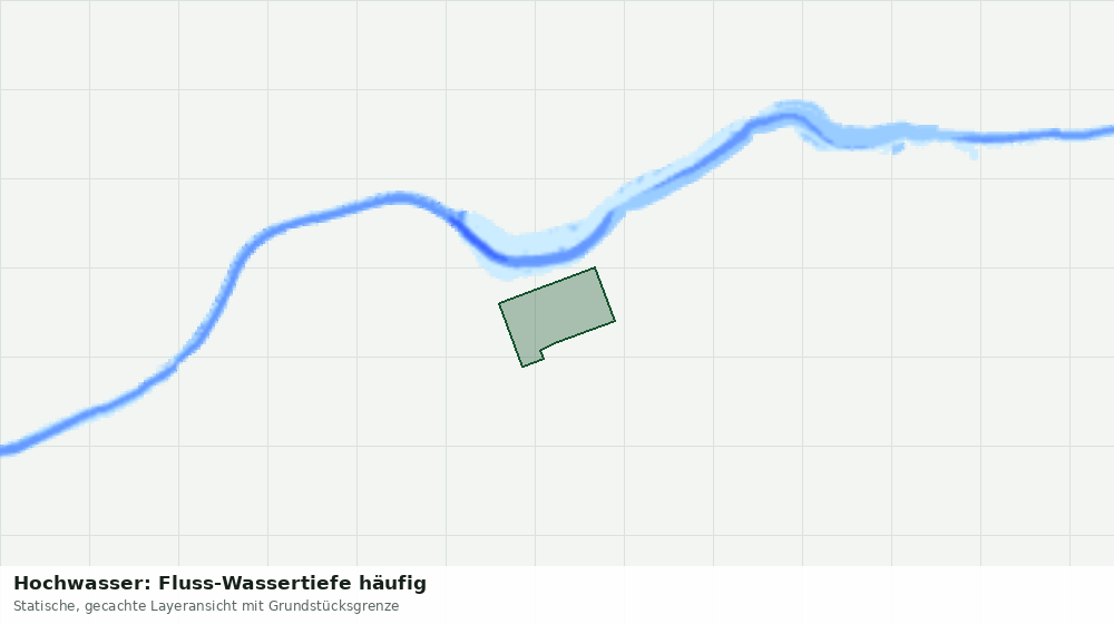 Statische Kartenansicht: Hochwasser: Fluss-Wassertiefe häufig