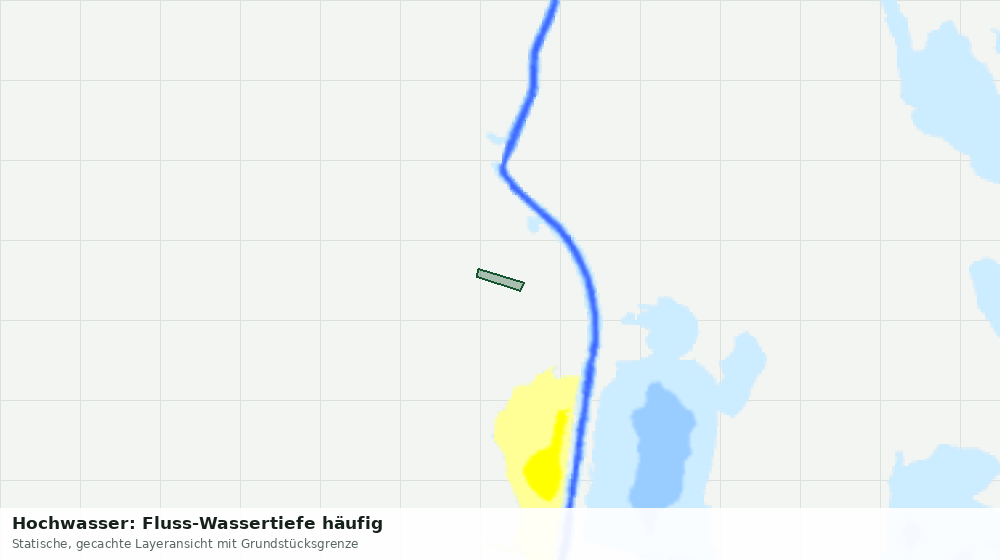 Statische Kartenansicht: Hochwasser: Fluss-Wassertiefe häufig