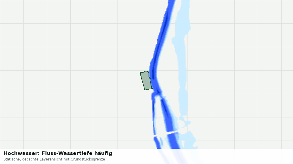 Statische Kartenansicht: Hochwasser: Fluss-Wassertiefe häufig