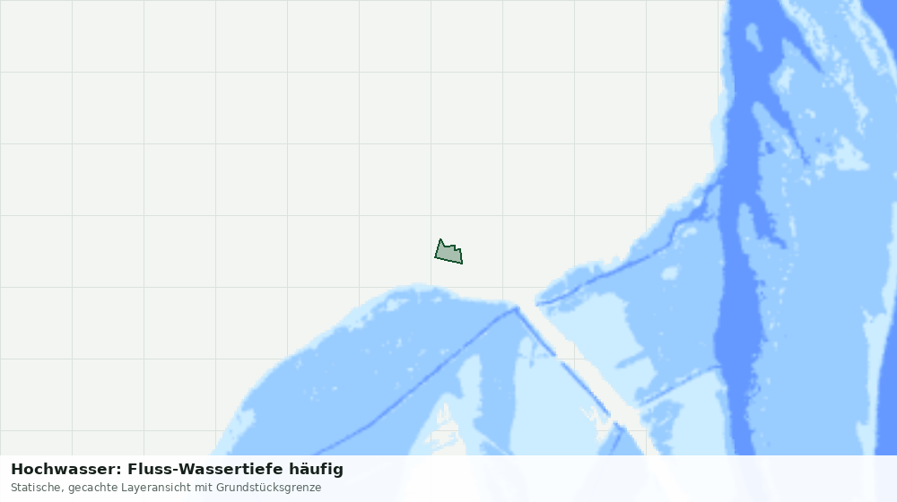 Statische Kartenansicht: Hochwasser: Fluss-Wassertiefe häufig
