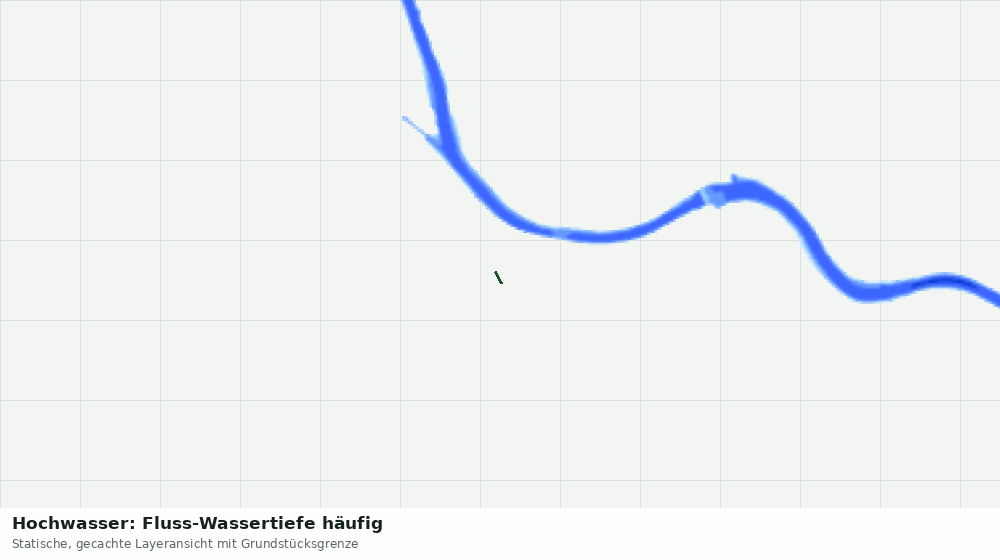 Statische Kartenansicht: Hochwasser: Fluss-Wassertiefe häufig
