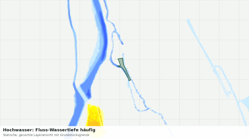 Statische Kartenansicht: Hochwasser: Fluss-Wassertiefe häufig