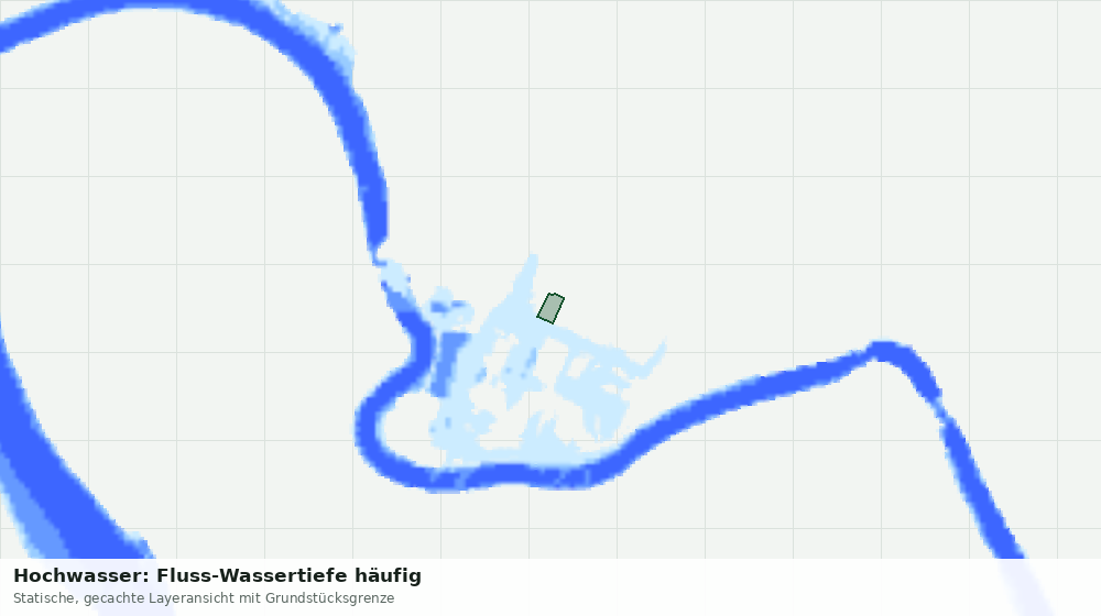 Statische Kartenansicht: Hochwasser: Fluss-Wassertiefe häufig
