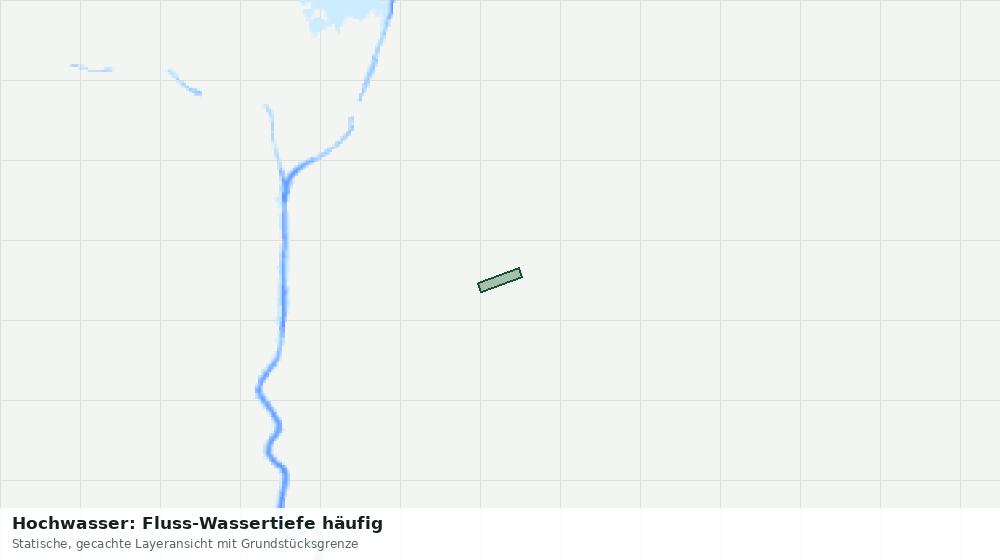Statische Kartenansicht: Hochwasser: Fluss-Wassertiefe häufig