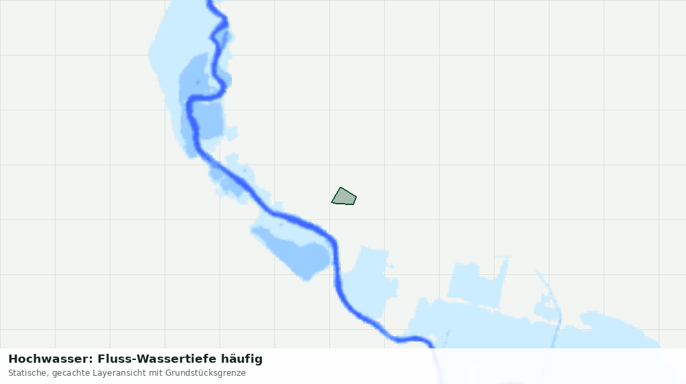 Statische Kartenansicht: Hochwasser: Fluss-Wassertiefe häufig