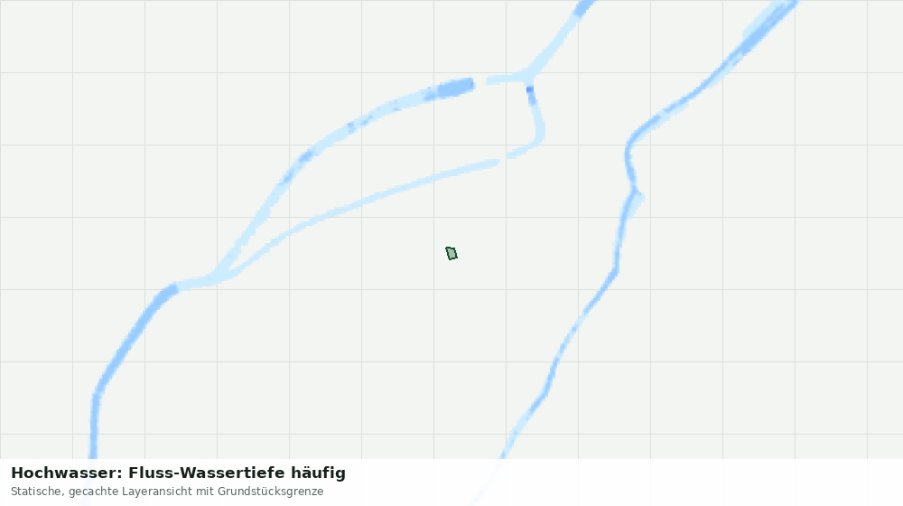 Statische Kartenansicht: Hochwasser: Fluss-Wassertiefe häufig