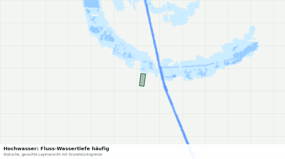 Statische Kartenansicht: Hochwasser: Fluss-Wassertiefe häufig