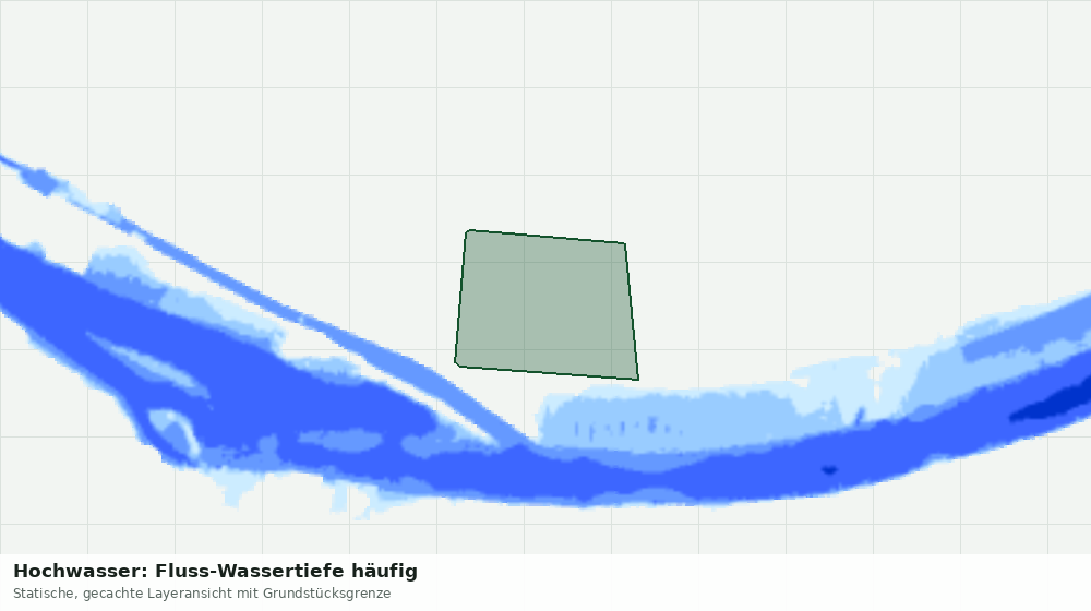 Statische Kartenansicht: Hochwasser: Fluss-Wassertiefe häufig