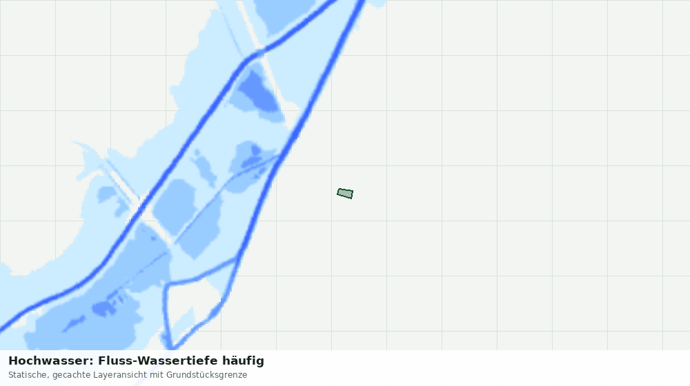 Statische Kartenansicht: Hochwasser: Fluss-Wassertiefe häufig