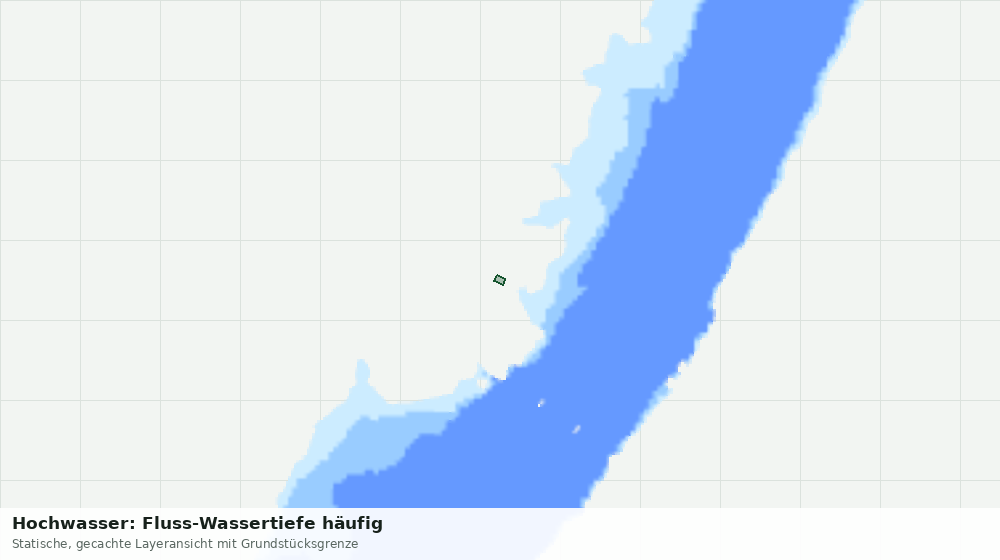 Statische Kartenansicht: Hochwasser: Fluss-Wassertiefe häufig