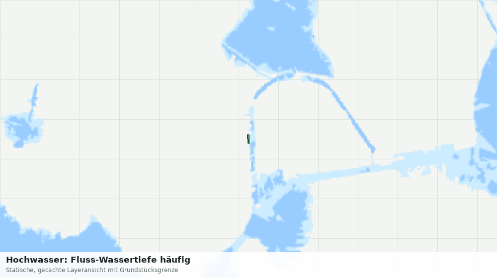 Statische Kartenansicht: Hochwasser: Fluss-Wassertiefe häufig