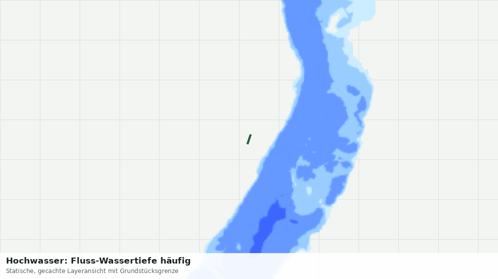 Statische Kartenansicht: Hochwasser: Fluss-Wassertiefe häufig