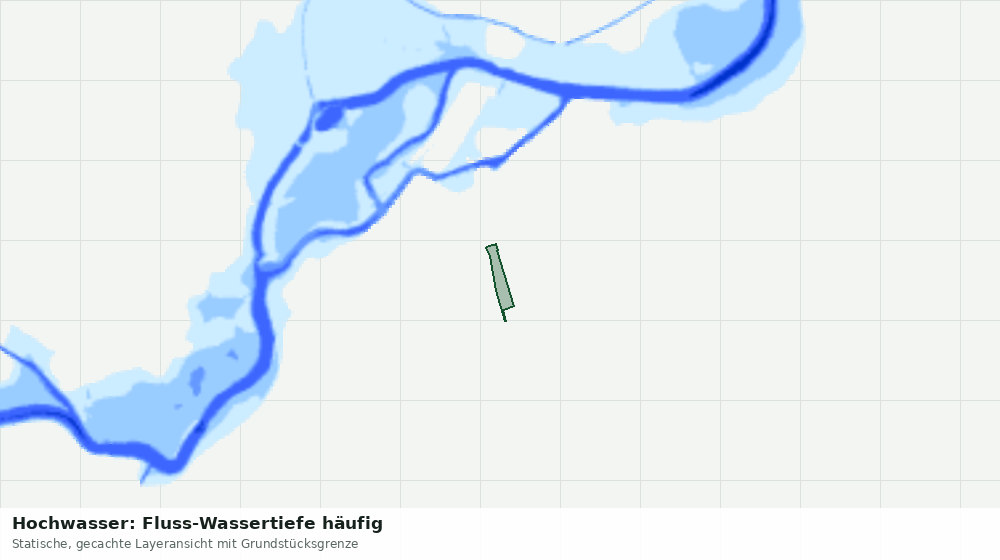 Statische Kartenansicht: Hochwasser: Fluss-Wassertiefe häufig