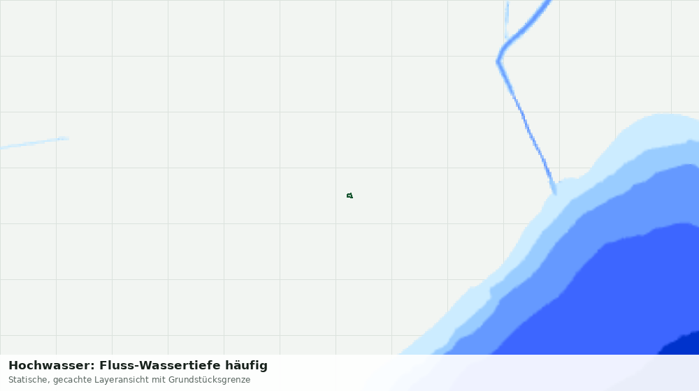 Statische Kartenansicht: Hochwasser: Fluss-Wassertiefe häufig