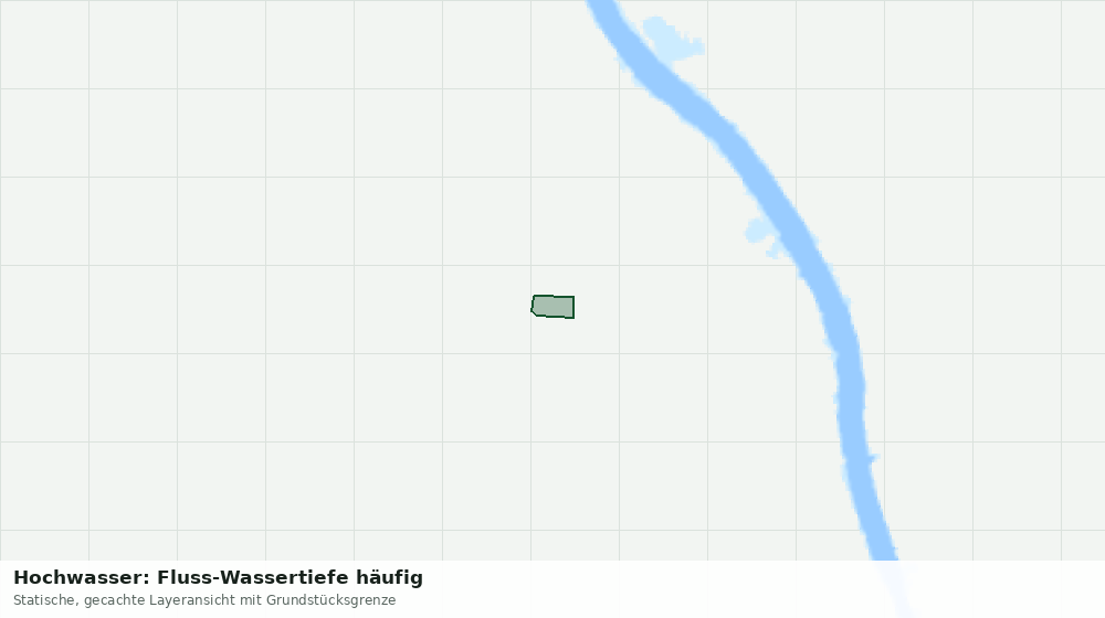 Statische Kartenansicht: Hochwasser: Fluss-Wassertiefe häufig