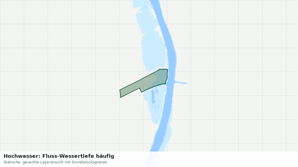 Statische Kartenansicht: Hochwasser: Fluss-Wassertiefe häufig