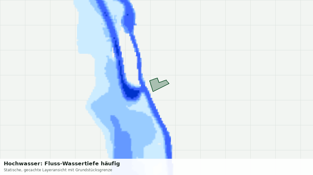 Statische Kartenansicht: Hochwasser: Fluss-Wassertiefe häufig