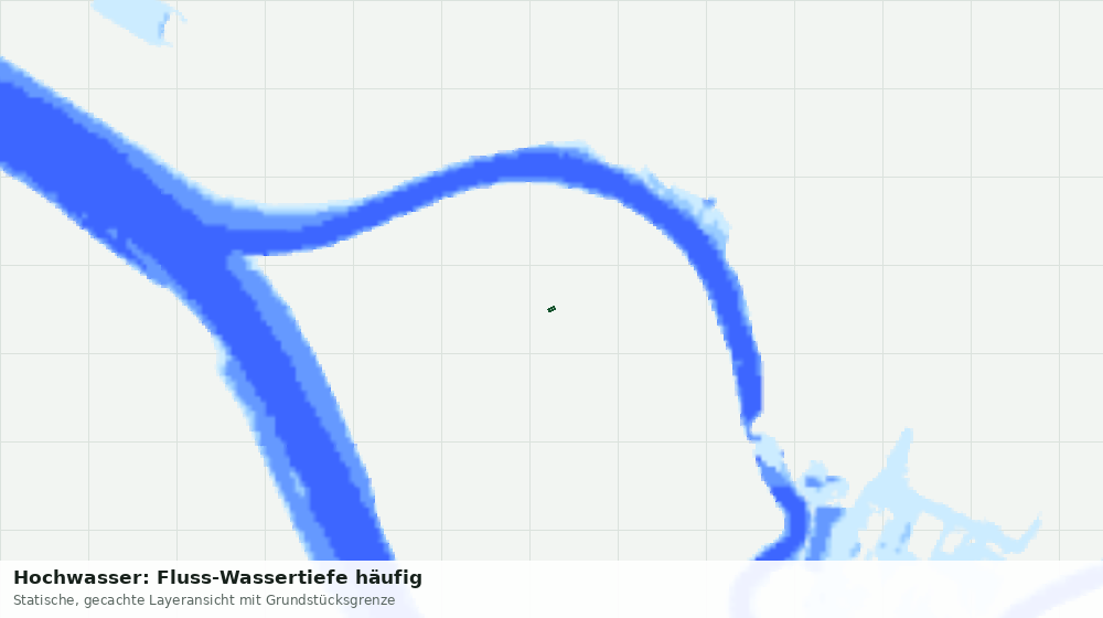Statische Kartenansicht: Hochwasser: Fluss-Wassertiefe häufig