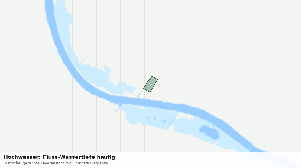 Statische Kartenansicht: Hochwasser: Fluss-Wassertiefe häufig