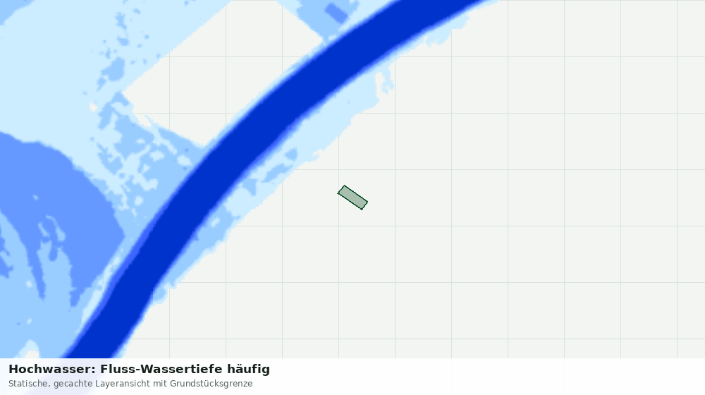 Statische Kartenansicht: Hochwasser: Fluss-Wassertiefe häufig