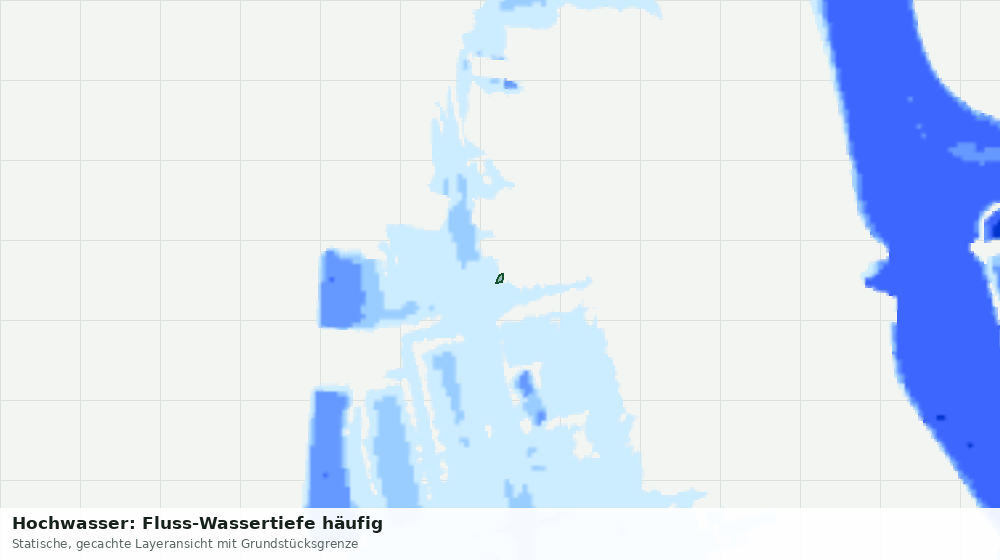 Statische Kartenansicht: Hochwasser: Fluss-Wassertiefe häufig