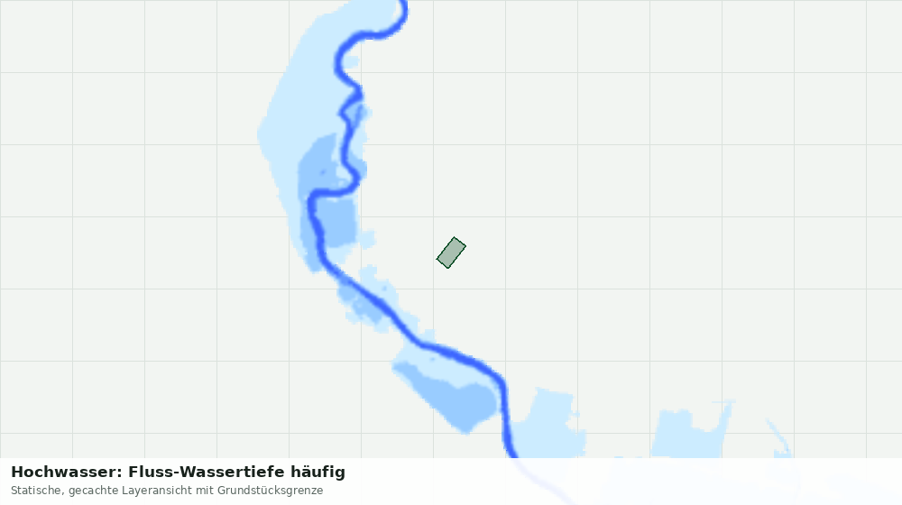 Statische Kartenansicht: Hochwasser: Fluss-Wassertiefe häufig