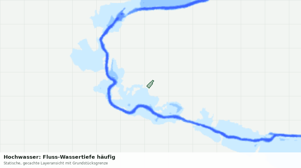 Statische Kartenansicht: Hochwasser: Fluss-Wassertiefe häufig