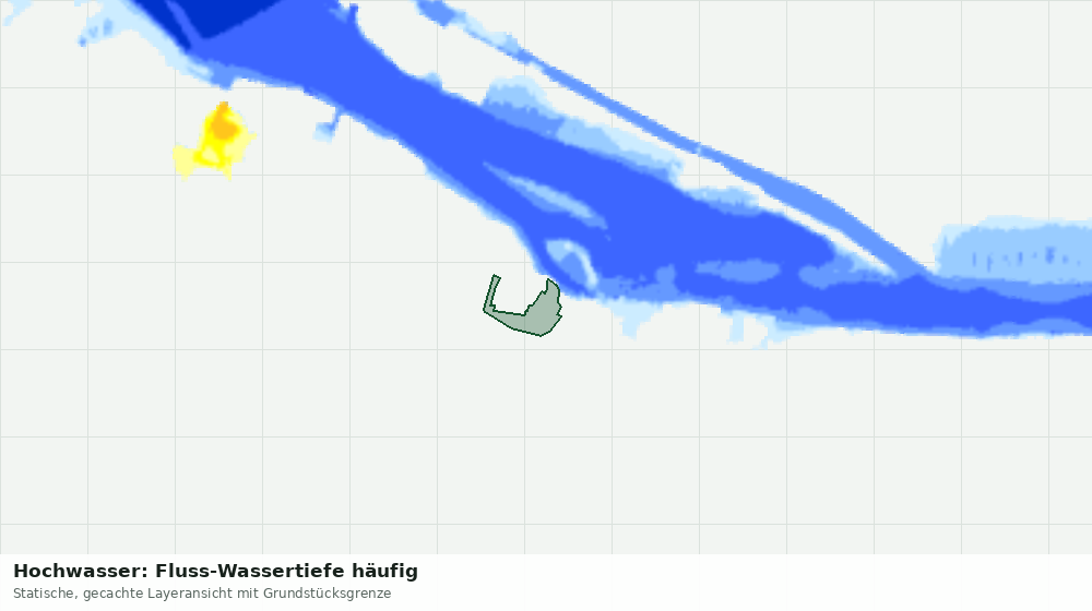 Statische Kartenansicht: Hochwasser: Fluss-Wassertiefe häufig