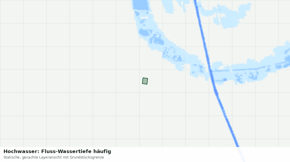 Statische Kartenansicht: Hochwasser: Fluss-Wassertiefe häufig