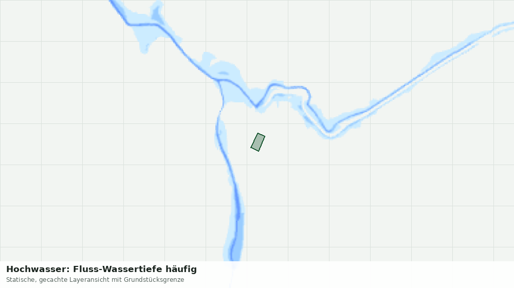 Statische Kartenansicht: Hochwasser: Fluss-Wassertiefe häufig