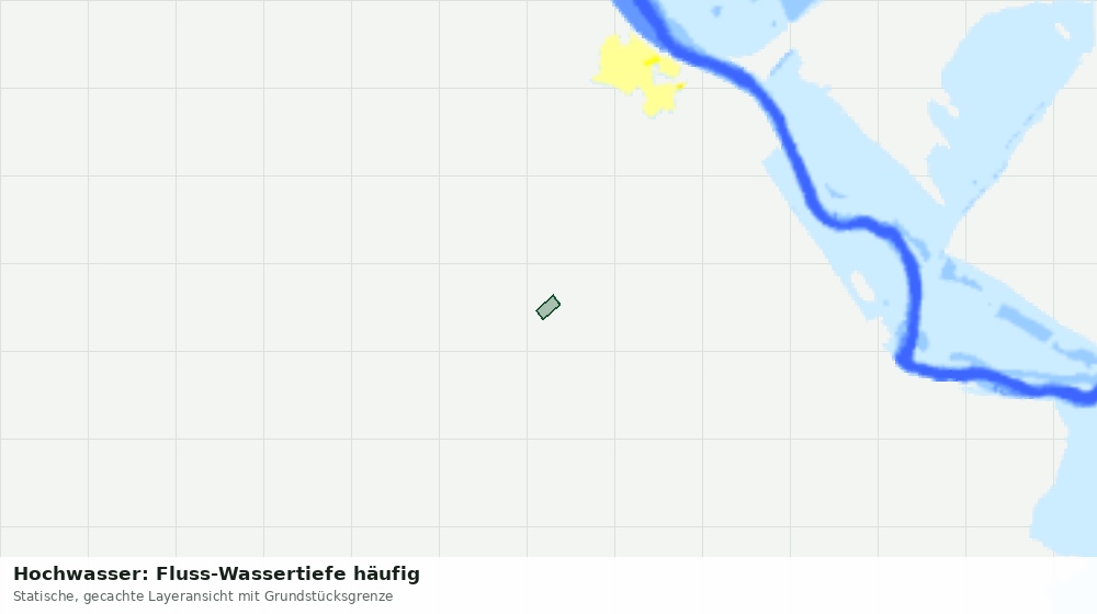 Statische Kartenansicht: Hochwasser: Fluss-Wassertiefe häufig