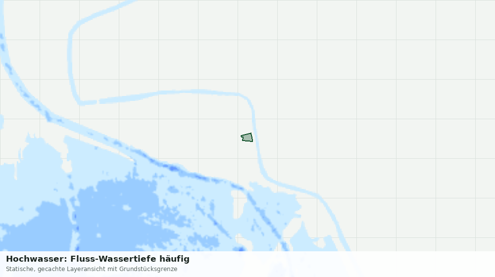 Statische Kartenansicht: Hochwasser: Fluss-Wassertiefe häufig