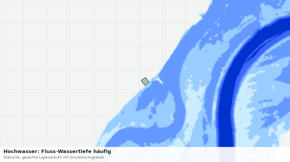 Statische Kartenansicht: Hochwasser: Fluss-Wassertiefe häufig