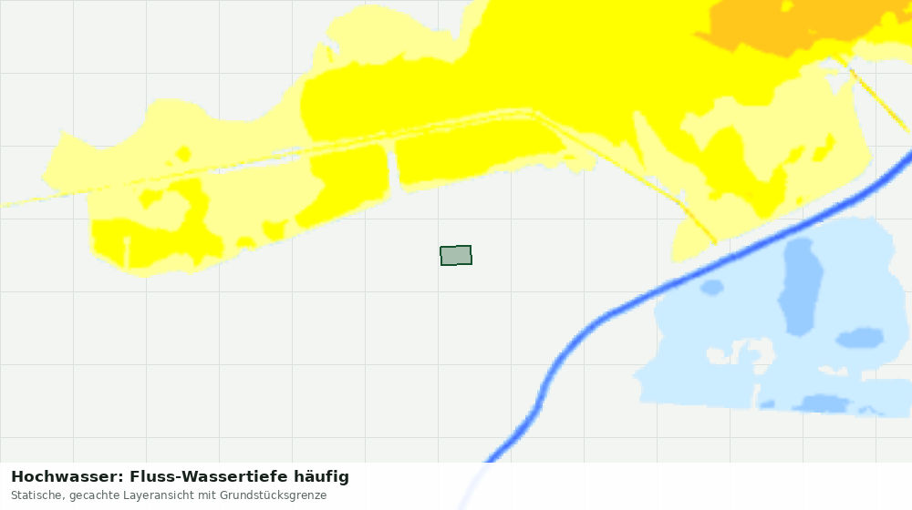 Statische Kartenansicht: Hochwasser: Fluss-Wassertiefe häufig