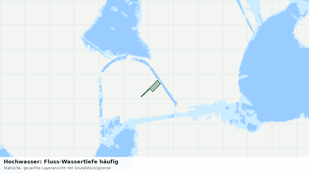 Statische Kartenansicht: Hochwasser: Fluss-Wassertiefe häufig