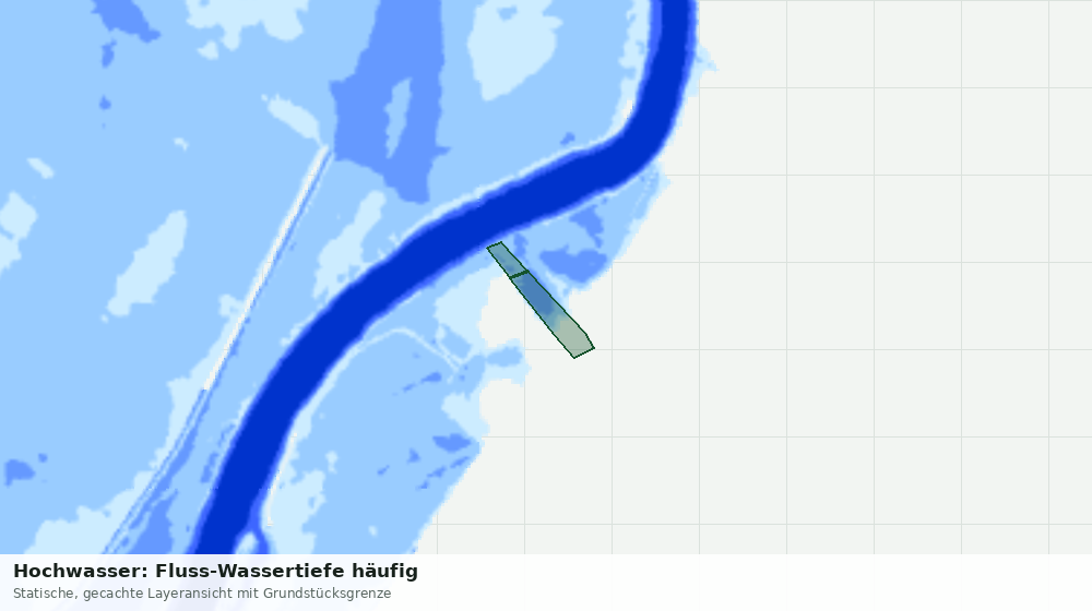 Statische Kartenansicht: Hochwasser: Fluss-Wassertiefe häufig