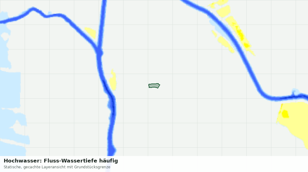 Statische Kartenansicht: Hochwasser: Fluss-Wassertiefe häufig