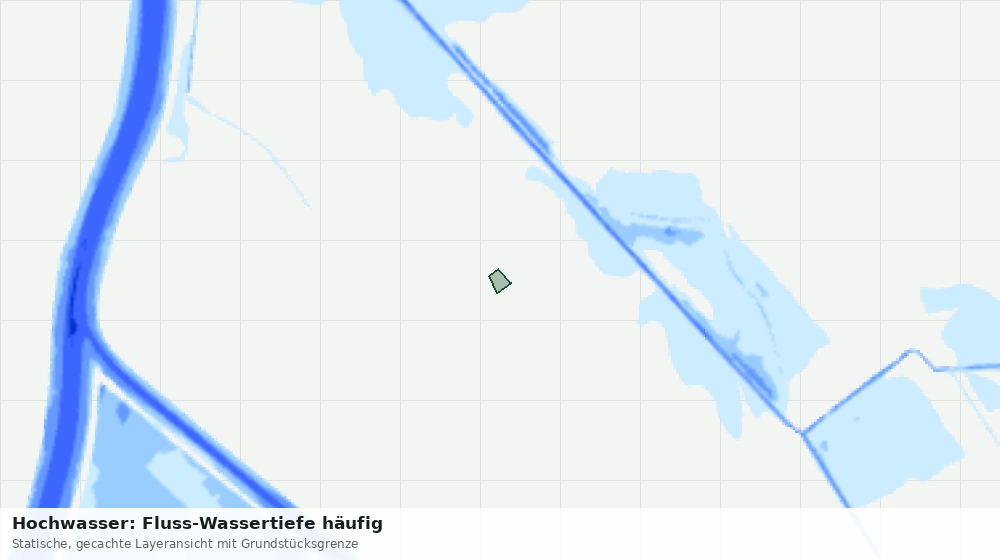 Statische Kartenansicht: Hochwasser: Fluss-Wassertiefe häufig