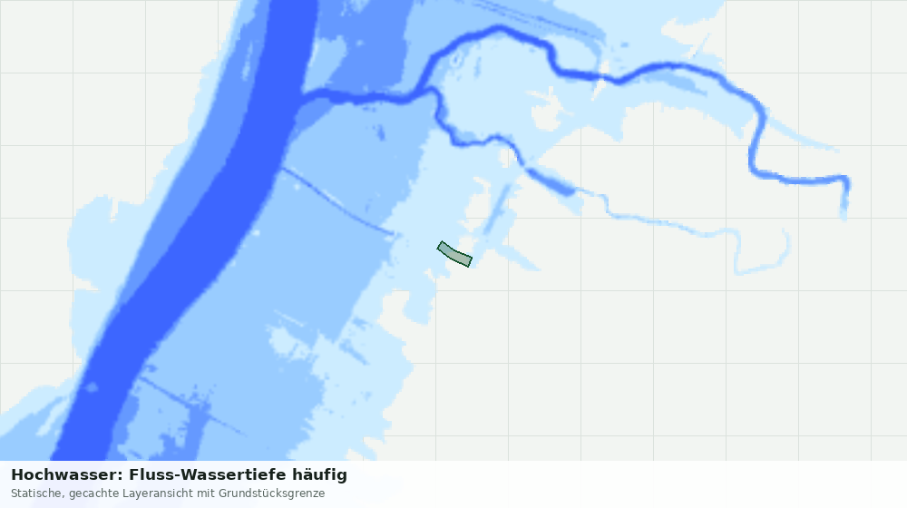 Statische Kartenansicht: Hochwasser: Fluss-Wassertiefe häufig