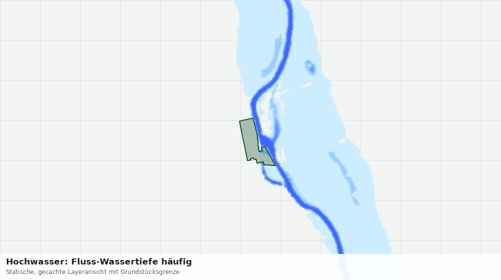 Statische Kartenansicht: Hochwasser: Fluss-Wassertiefe häufig