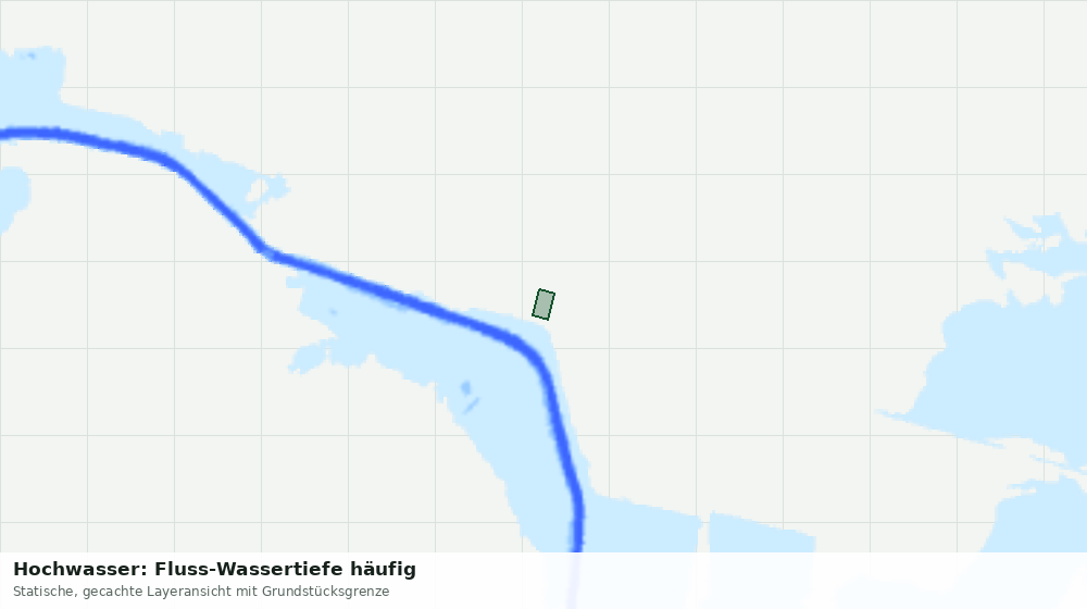 Statische Kartenansicht: Hochwasser: Fluss-Wassertiefe häufig