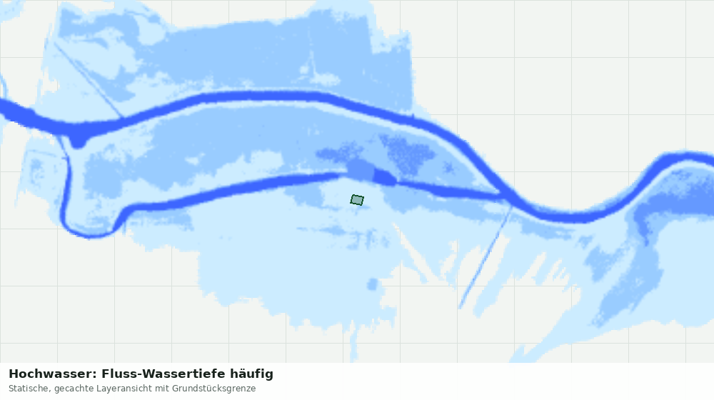 Statische Kartenansicht: Hochwasser: Fluss-Wassertiefe häufig