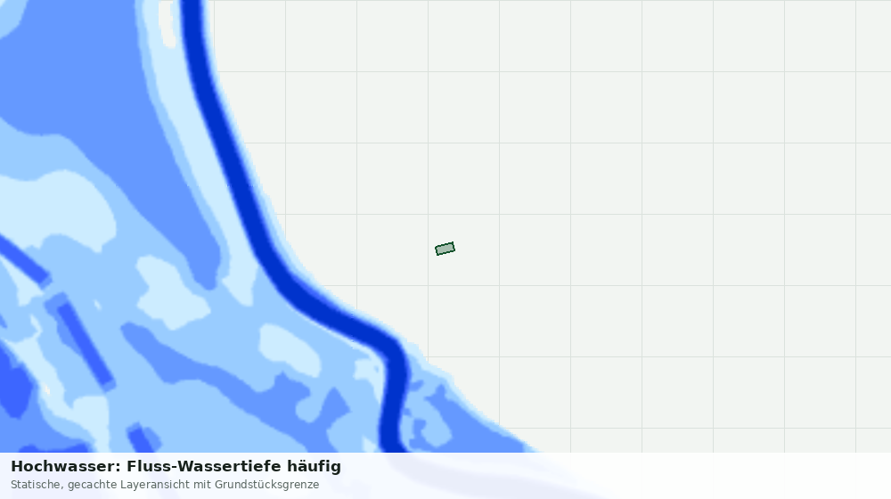 Statische Kartenansicht: Hochwasser: Fluss-Wassertiefe häufig