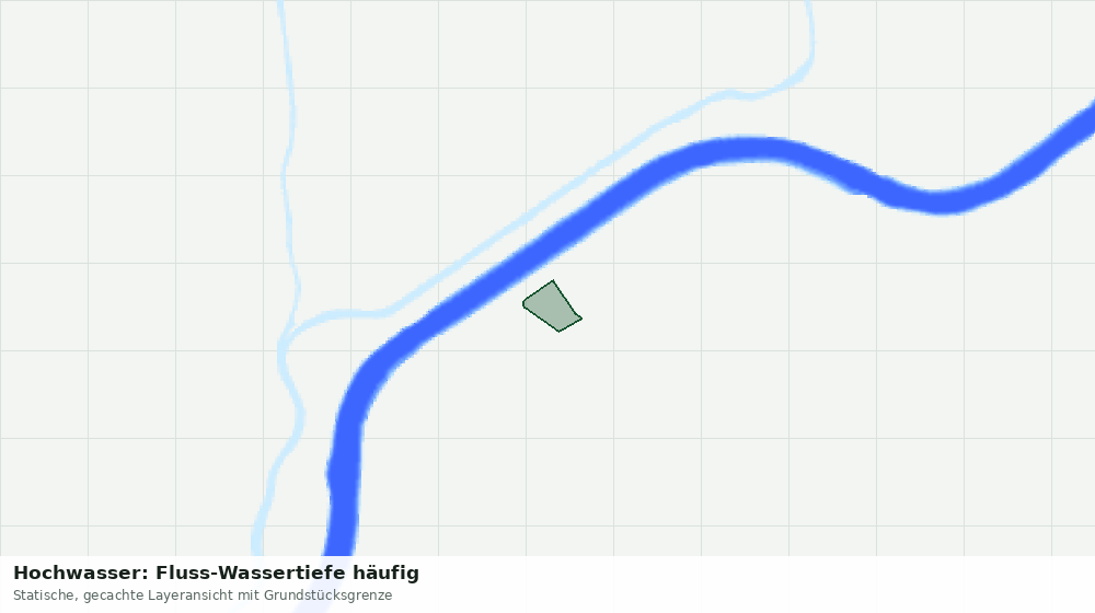 Statische Kartenansicht: Hochwasser: Fluss-Wassertiefe häufig