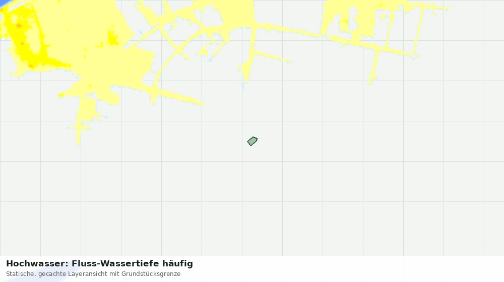 Statische Kartenansicht: Hochwasser: Fluss-Wassertiefe häufig