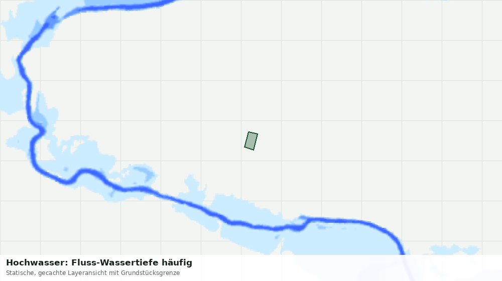 Statische Kartenansicht: Hochwasser: Fluss-Wassertiefe häufig